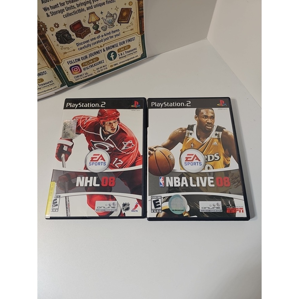 NHL 08, NBA Live 08 (Sony PlayStation 2, 2007)